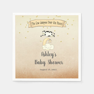 Koeien over het Baby shower van de maan     Servet