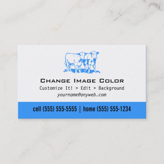 Koeien - Persoonlijk Visitekaartje (Voorkant)