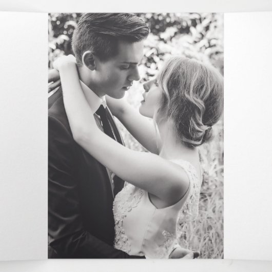 Koeien peterselie paarse bruiloft drieluik programma (Binnenkant midden)