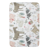 Koeien schapenvarkens  badmat (Voorkant Verticaal)