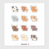 Koeien Sticker (Vel)