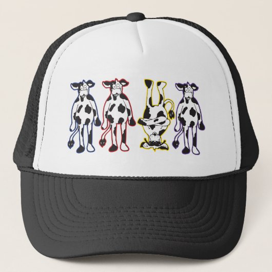 koeien trucker pet (Voorkant)
