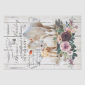 Koeien van Floral Charolais Tissuepapier (Voorkant)