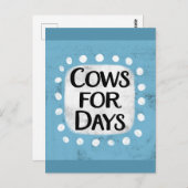 Koeien voor dagen Briefkaart (Voorkant / Achterkant)