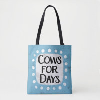 Koeien voor dagen Canvas tas