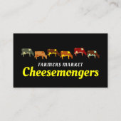 Koeien voor het grazen visitekaartje (Voorkant)