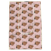 Koeien voor kerstmis medium cadeauzakje (Achterkant)