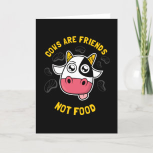 Koeien zijn vrienden die geen voedsel eten kaart