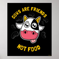 Koeien zijn vrienden die geen voedsel eten