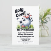 Koeienbabyfeestje Kaart (Staand voorkant)