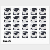 Koeienhuid afdrukken vierkante sticker (Vel)
