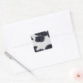 Koeienhuid afdrukken vierkante sticker (Envelop)