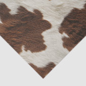 Koeienhuid Bruin Wit Lederen Koe Bont Tissuepapier (Detail)