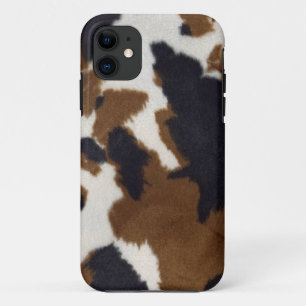 Koeienhuid Lederen Afdrukpatroon iPhone 5 11 Hoesje