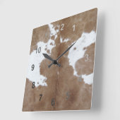 Koeienhuid Vierkante Klok (Hoek)