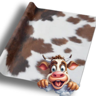 koeienhuid wit cadeaupapier