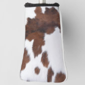 koeienhuid wit golfheadcover (Draai 90)