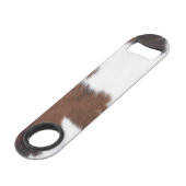 koeienhuid wit speed flessenopener (Voorkant Gekanteld)