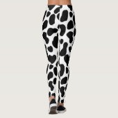 Koeienhuid zwart-wit Koeienhuid Leggings (Achterkant)