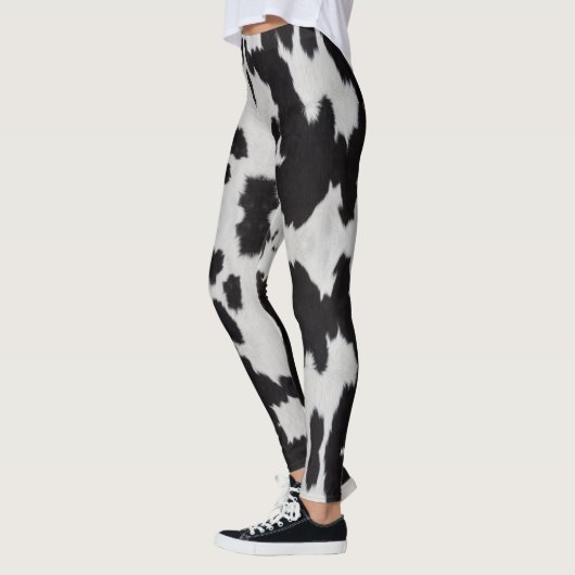 koeienhuid zwart wit leggings (Links)