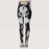 koeienhuid zwart wit leggings (Voorkant)