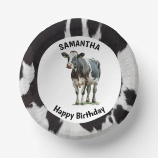 Koeienhuid Zwart-wit Papieren Kommen