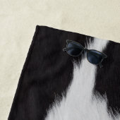 koeienhuid zwart wit strandlaken (In situ)