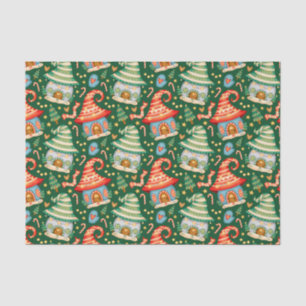 Koeienkoepelwoningen en snoeprietten tissuepapier