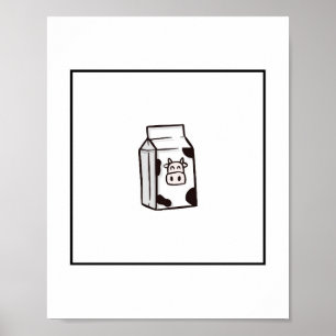 koeienmelk kaart, grappige print