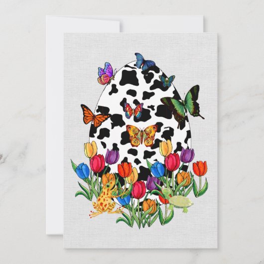 Koeienpaaseieren Kaart (Voorkant)