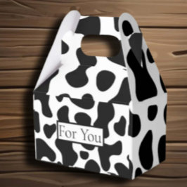 Koeienpatroon voor vieringen bedankdoosjes