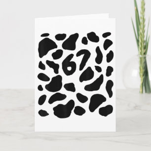 Koeienprint Kostuum 67 Halloween Grappig Vintage N Kaart