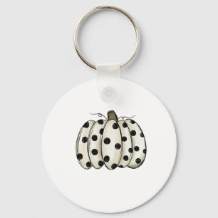 Koeienprint Pompoen Thanksgiving Herfst Vee  Sleutelhanger