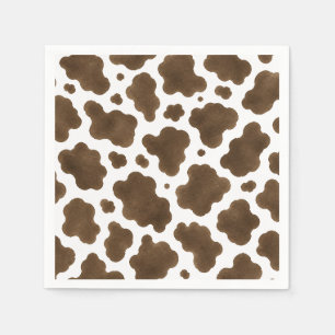 Koeienprint servetten Kleine Cowboy Baby Shower