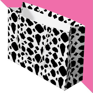 Koeienprint Zwart en Wit Groot Cadeauzakje