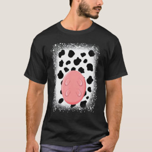 Koeienuierkostuum Print Halloween Kostuum T-shirt
