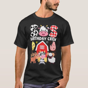 Koeienzus Verjaardagscrew Boerderijdierenthema Ver T-shirt