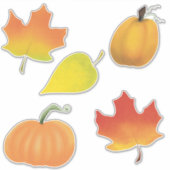 Koekblad en pompoenen sticker (Voorkant)