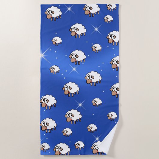 Koekdoeken Schapen Strandlaken (Voorkant)