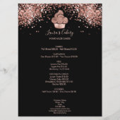 Koeken gebakken bakkerij Chef Glitter Drift Roos G Menu (Voorkant)