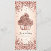 Koeken gebakken bakkerij Chef Glitter Drift Roos G Menu (Achterkant)