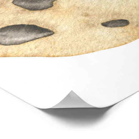 Koekje en melk 1e verjaardagsfeestje poster (Hoek)