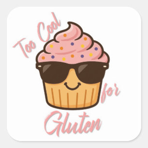 Koekje Vierkante Sticker