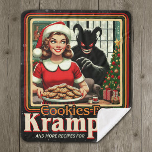 Koekje voor Krampus Prettig kerstfeest Krampus Hor Sherpa Deken