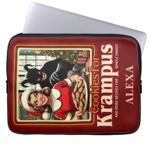 Koekje voor Krampus Prettig Kerstmis Krampus Horro Laptop Sleeve