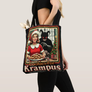 Koekje voor Krampus Prettig Krampus Kerstmis Horro Draagtas
