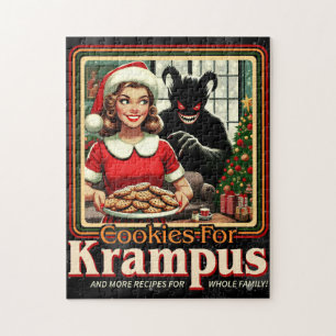 Koekje voor Krampus Prettig Krampus Kerstmis Horro Legpuzzel