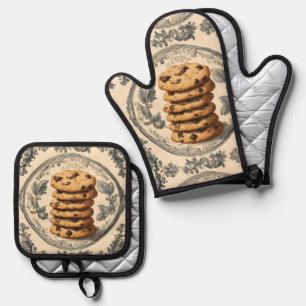  koekjes bakkerij gebak chef-kok bakker bakken ovenwant & pannenlap set