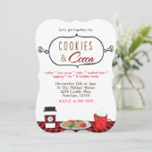 KOEKJES & COCOA Kerstfeest Uitnodigingen (Staand voorkant)