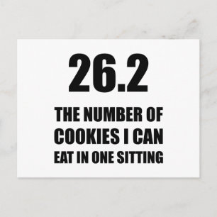 Koekjes die ik kan eten Marathon Briefkaart